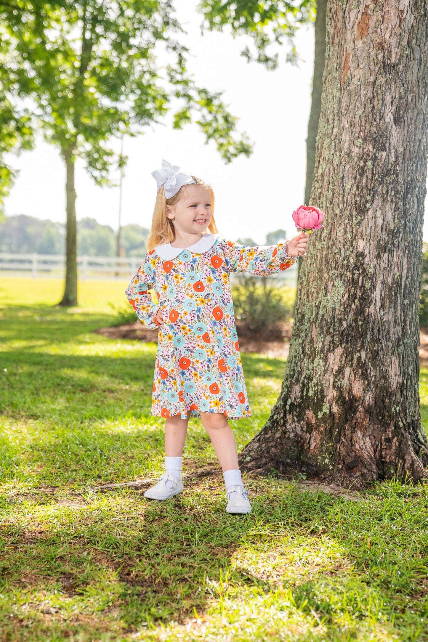 Presley Kait Fall Floral Kid's Dress