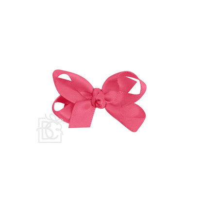 SATIN BOW ON CLIP: POWDER BLUE / 5.5" Huge - 2.25" Ribbon on Alligator Clip