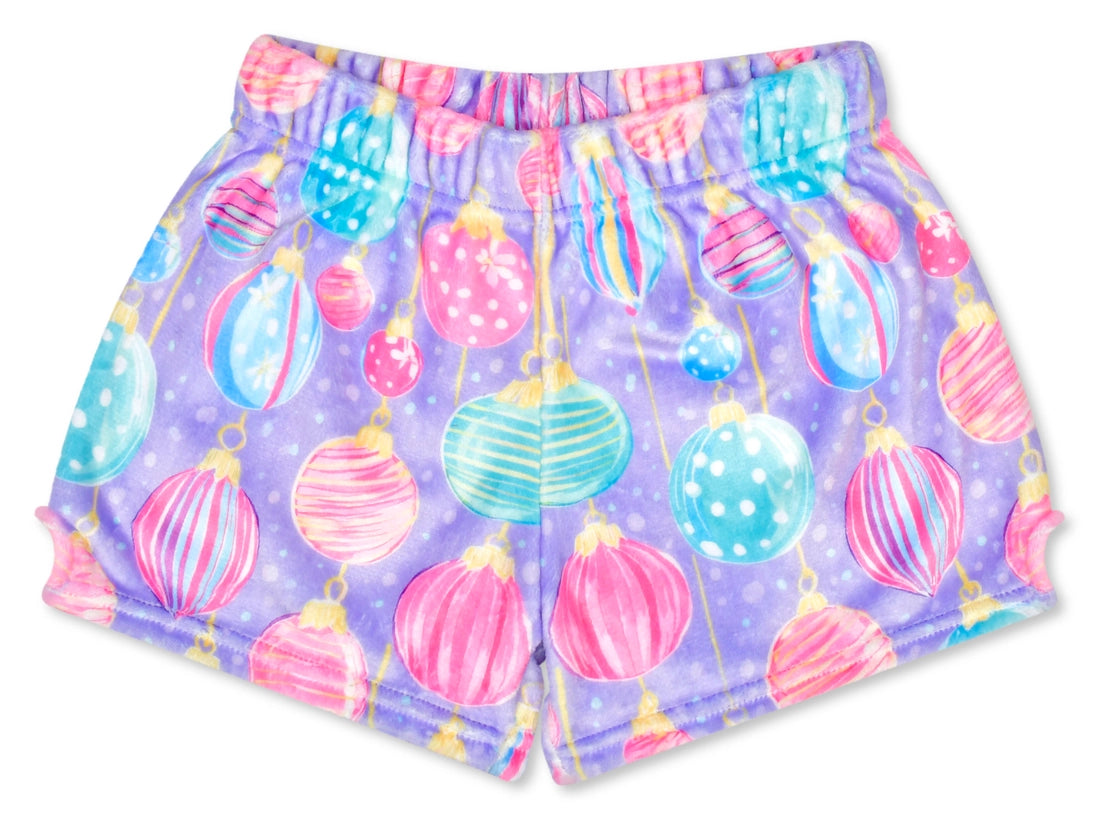 Dazzling Ornaments Plush Shorts