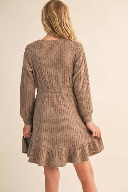 Tween Girl Hacci Long Sleeve Dress