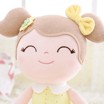 16" Keepsake Plush Doll - Yellow Dress Light Brown Hair