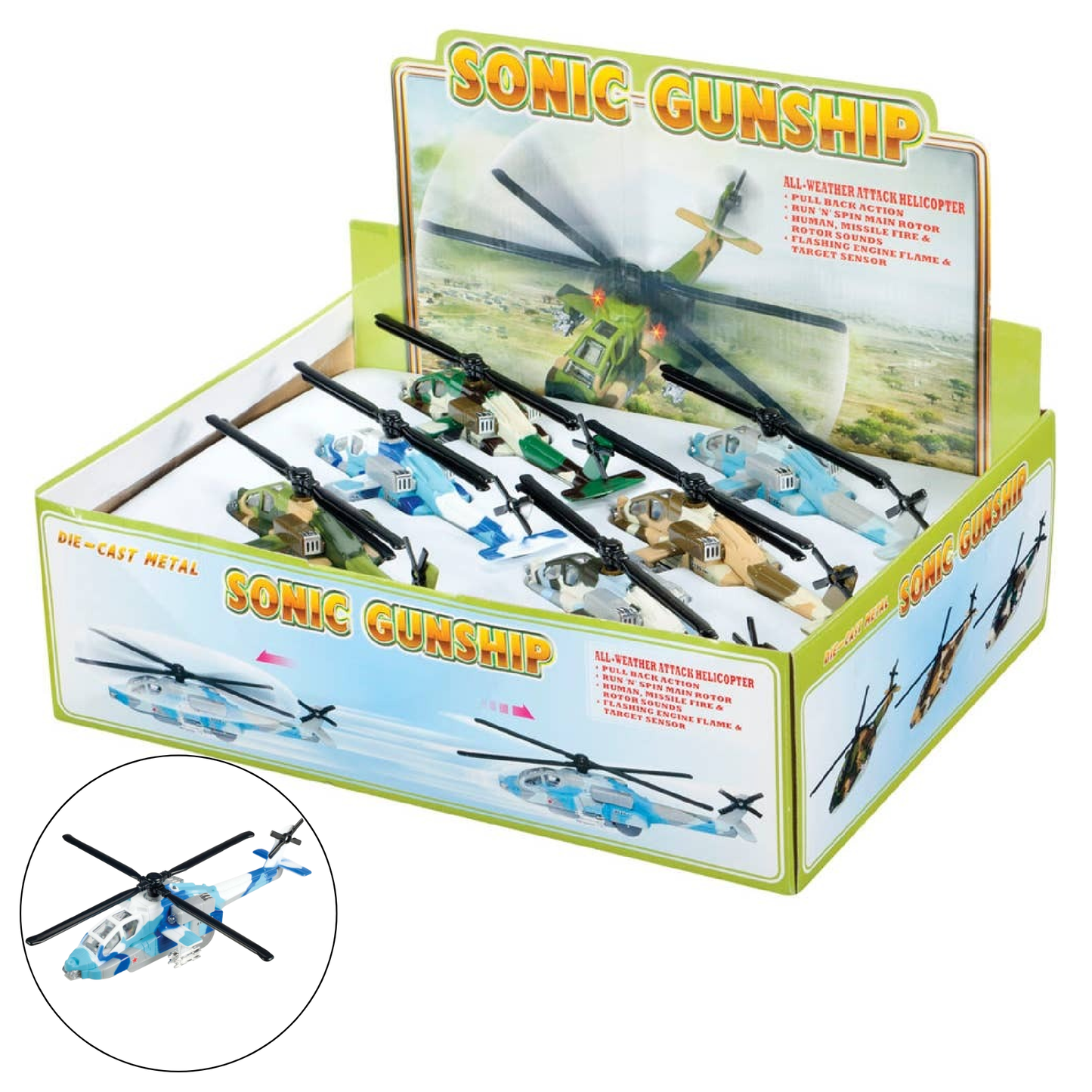 Sonic Gunship Helicopter