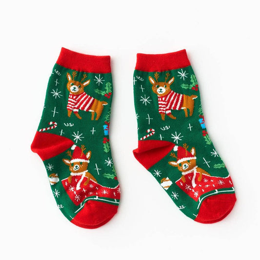 Kid's Reindeer Socks