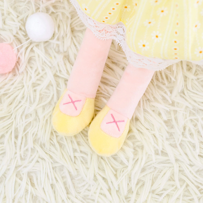 16" Keepsake Plush Doll - Yellow Dress Light Brown Hair