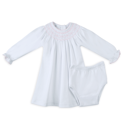 Lizzie's Classics Bishop Long Sleeve Dress - Pink