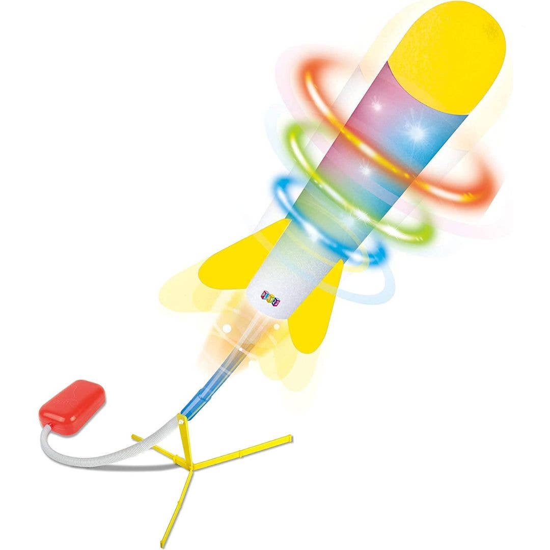 Toy Jump Rocket Launcher Set with LED Lights