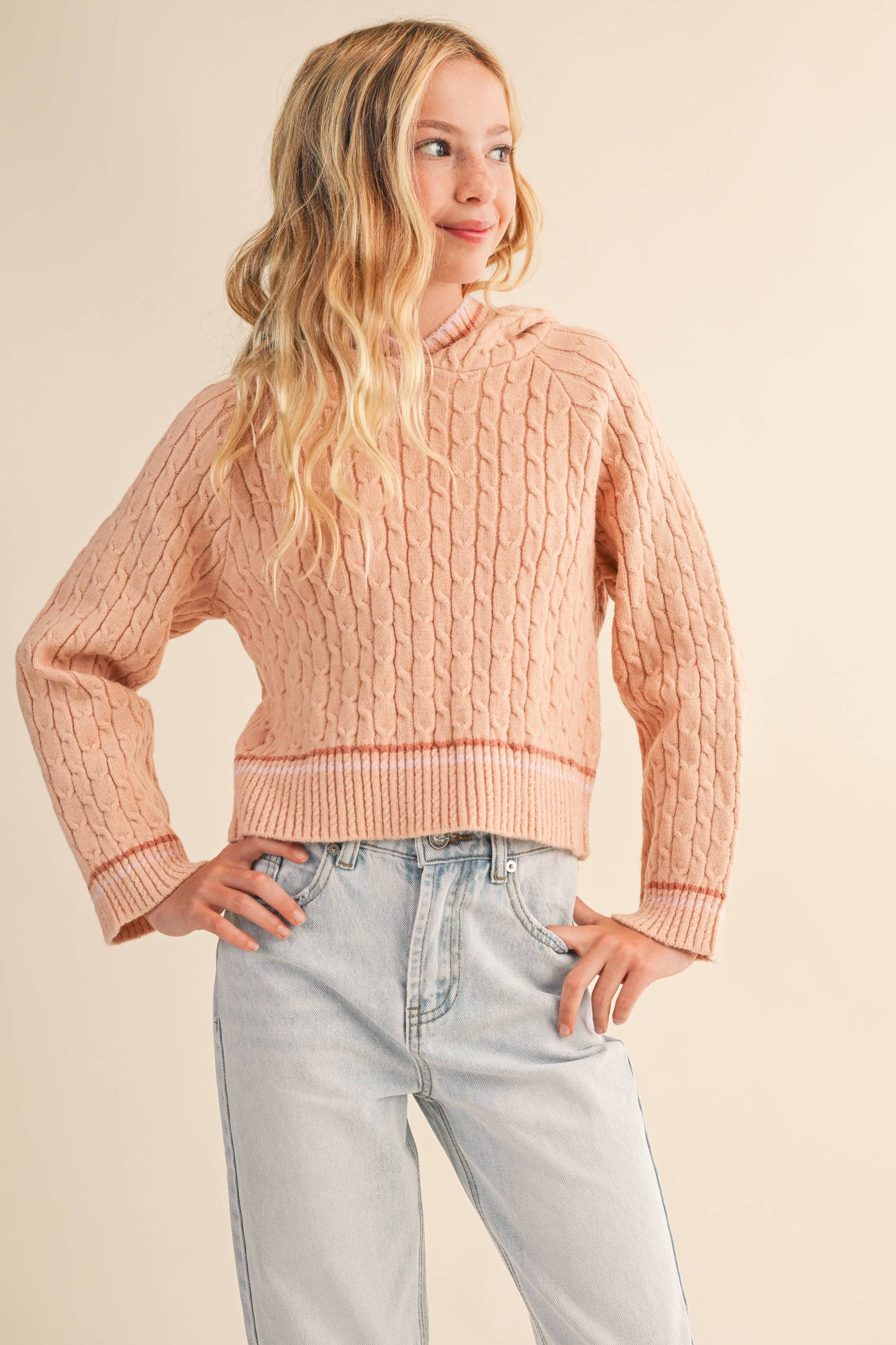 Tween Girl Hooded Sweater