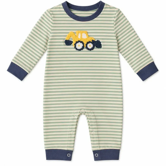 Backhoe Applique Romper