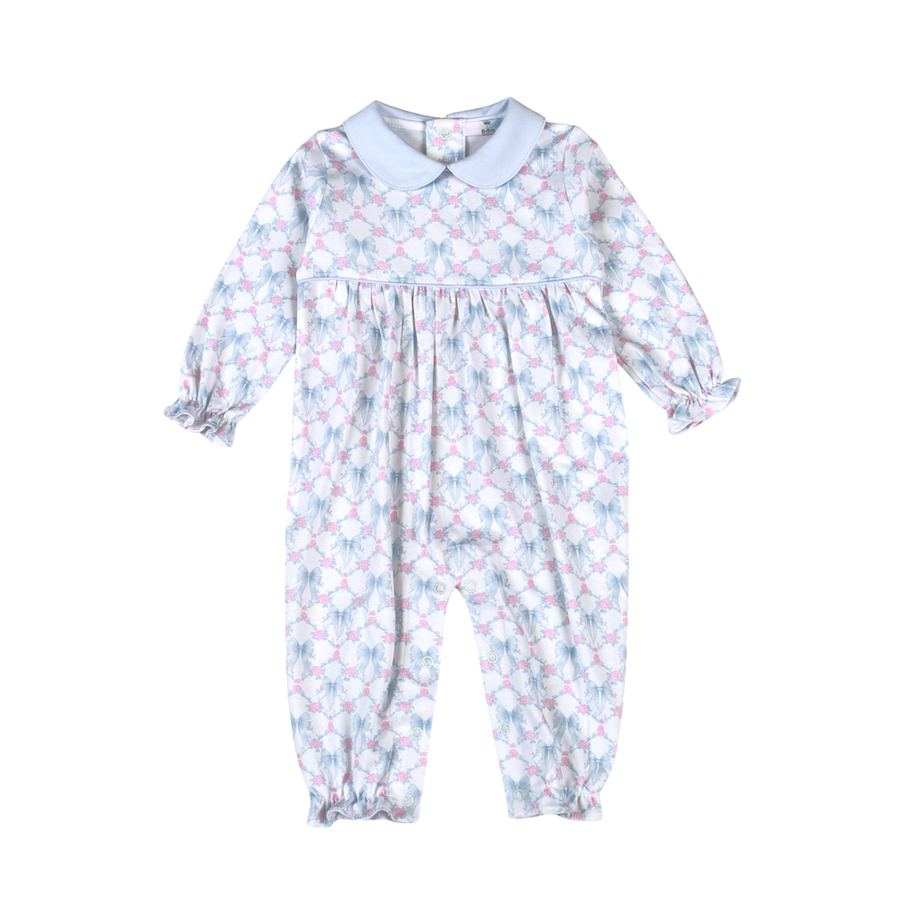 Blue Bow Romper