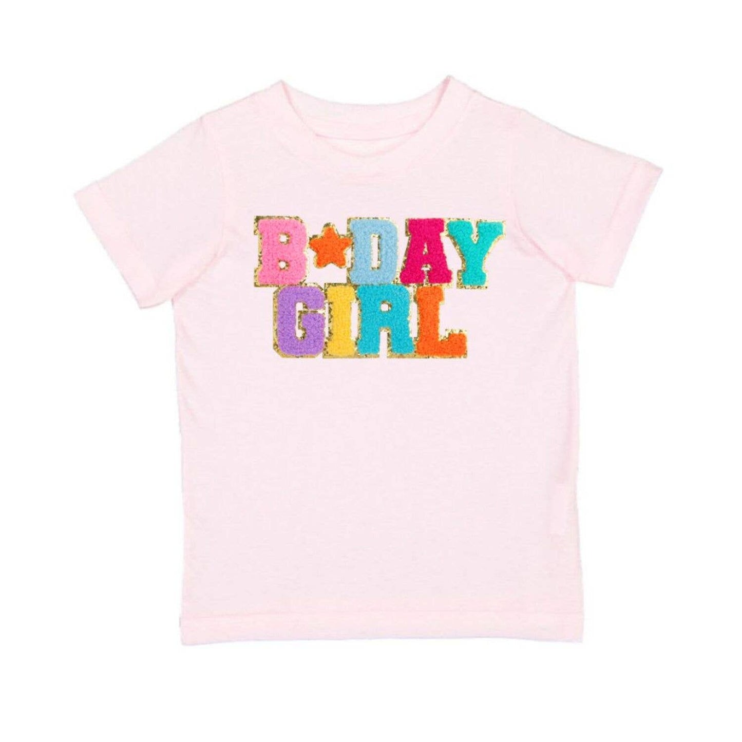 Birthday Girl Patch Short Sleeve T-Shirt