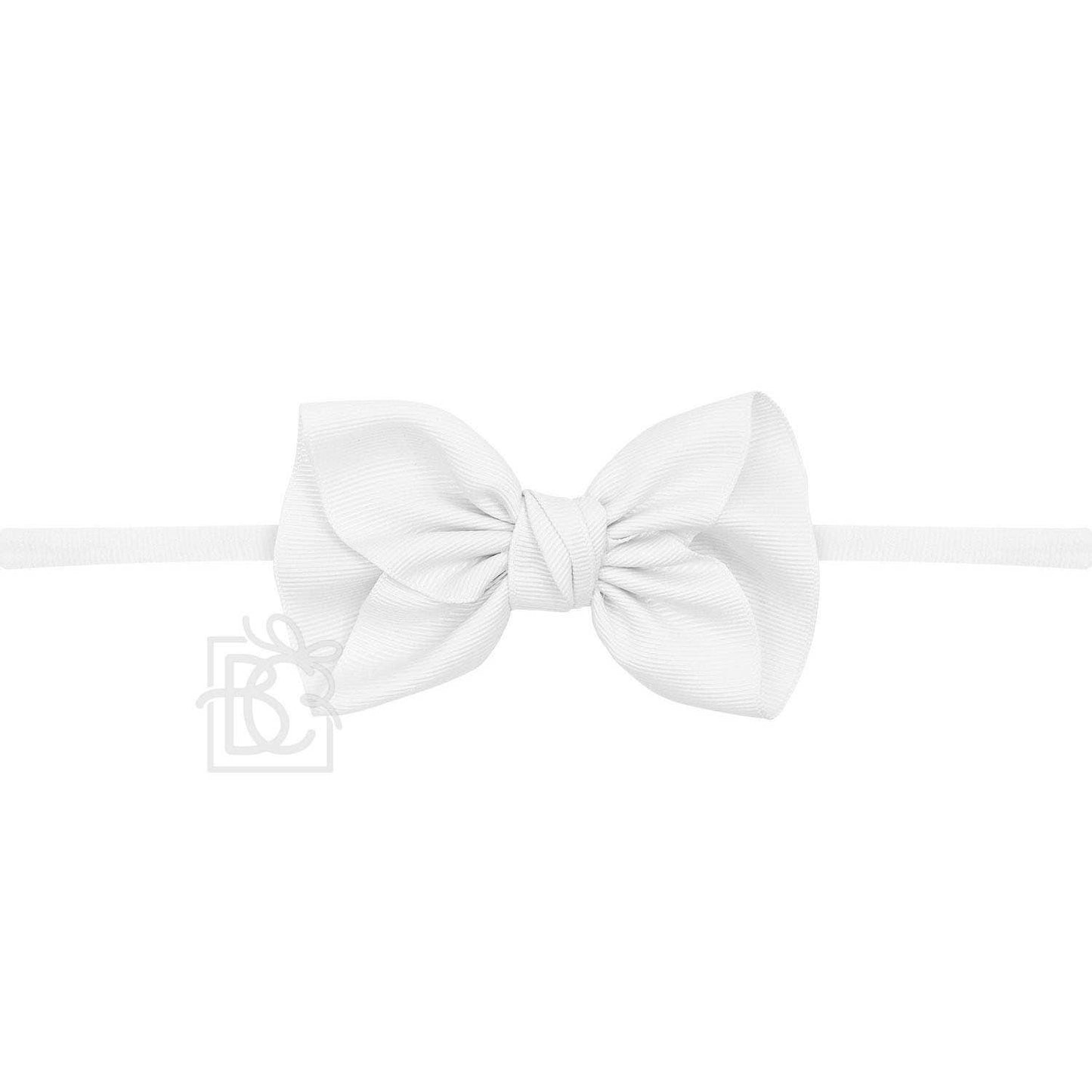 1/4" Pantyhose Headband W/ 4.5" Anne Bow