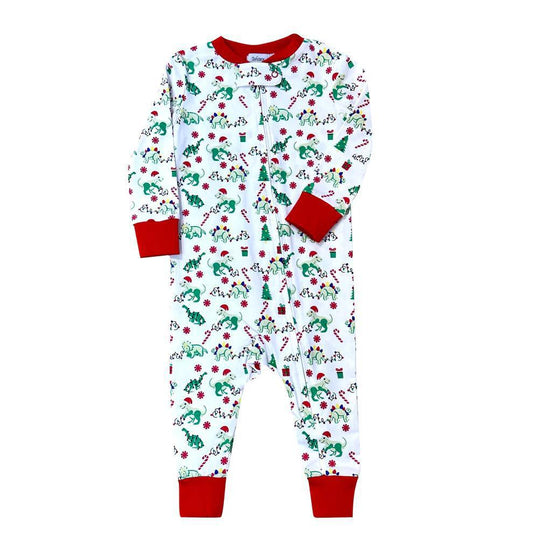 Dino One Piece Christmas Pajamas