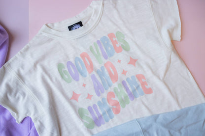 Good Vibes & Sunshine Boxy T, Kids