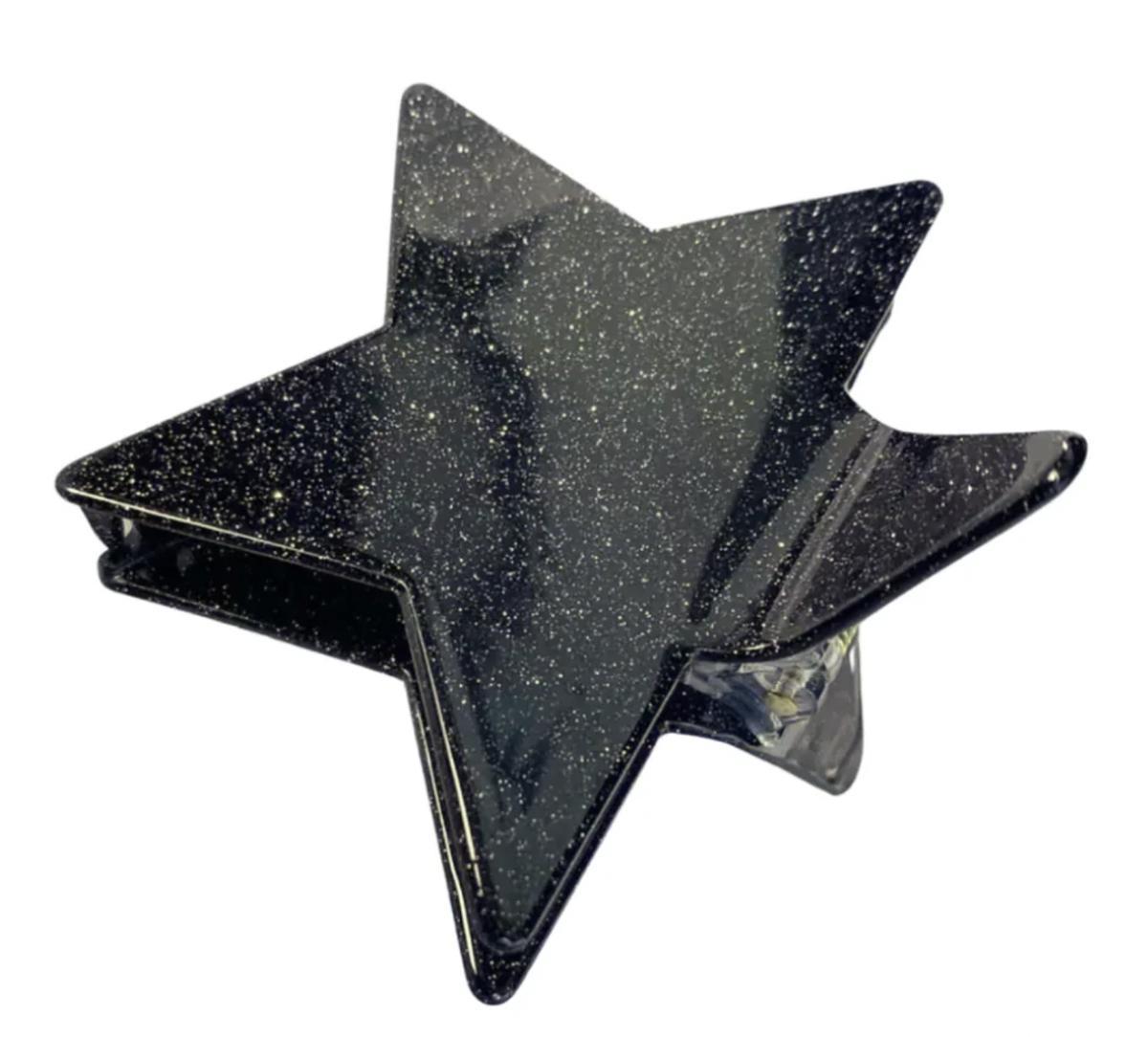 Glitter Star Hair Clips