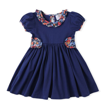 Navy Floral Dress