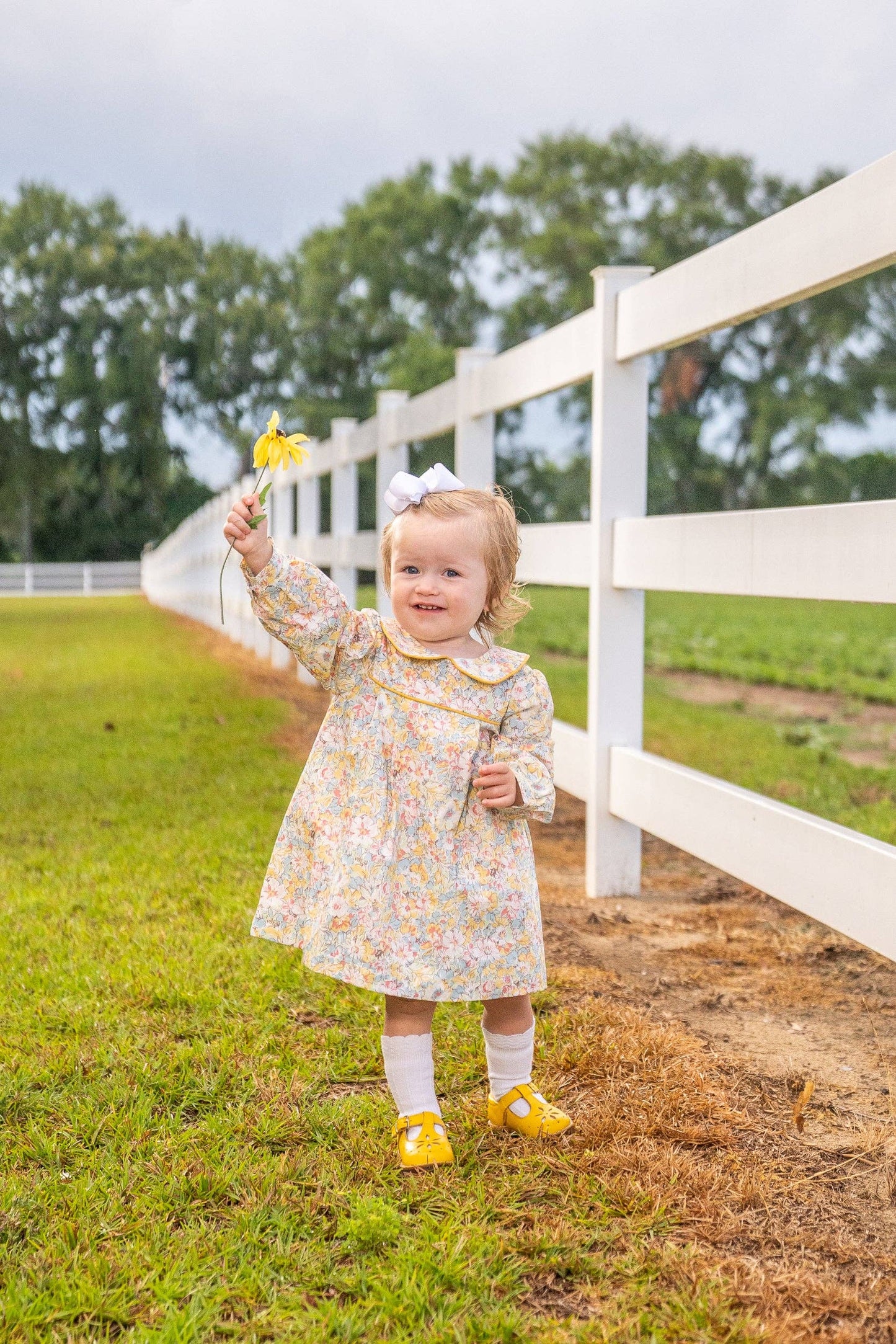 Taylor Yellow Floral Kid's Bloomer Set