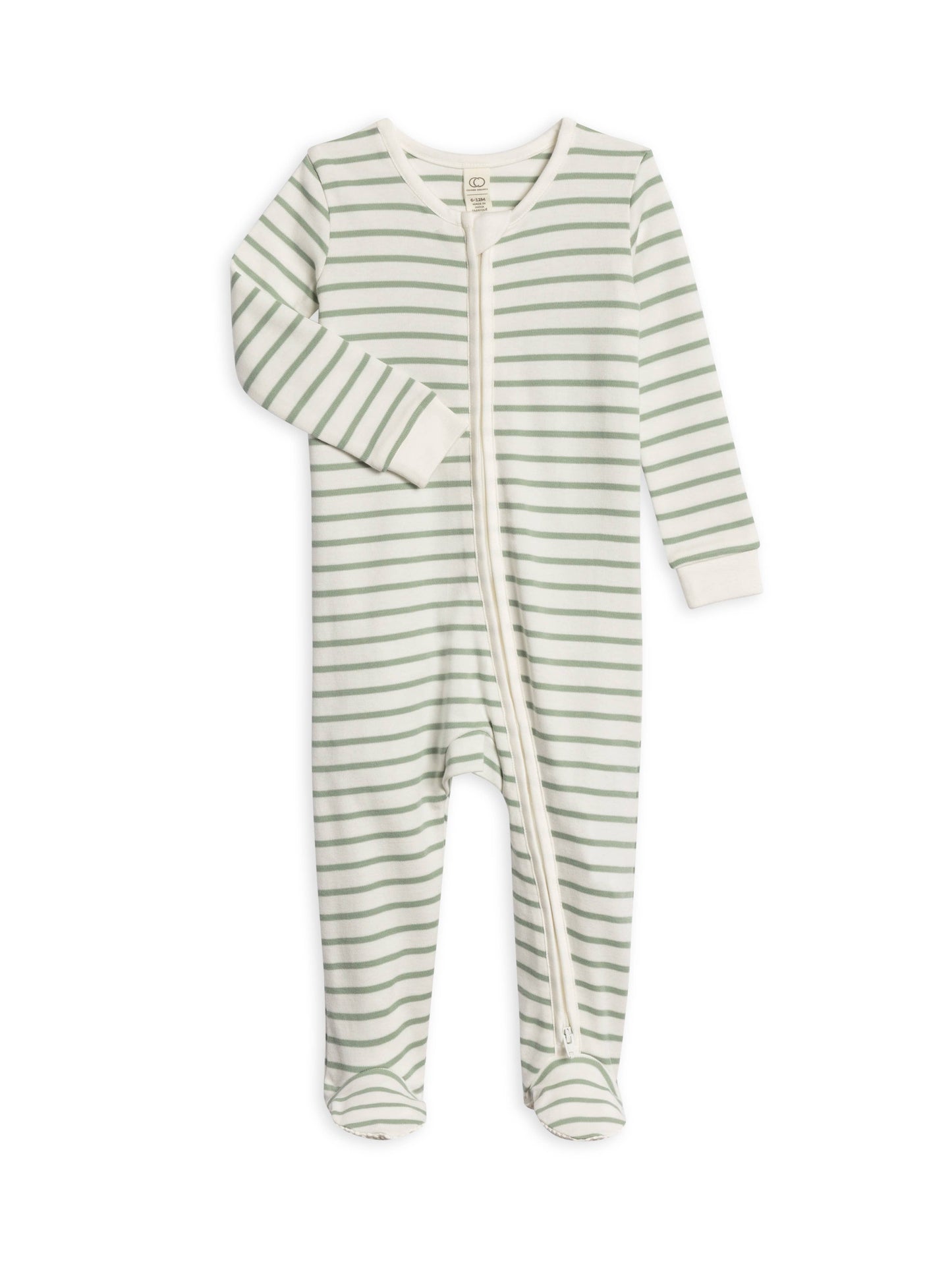 Organic Vitto Stripe Footed Sleeper