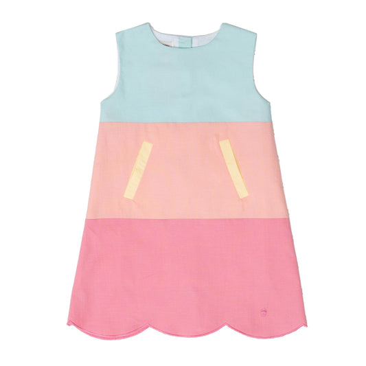 Sorbet Color Block Kid's Dress