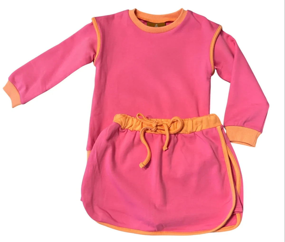 Pink & Orange Skort Set