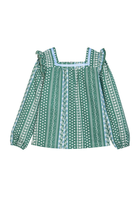 Fairfield Forest Stripe Top