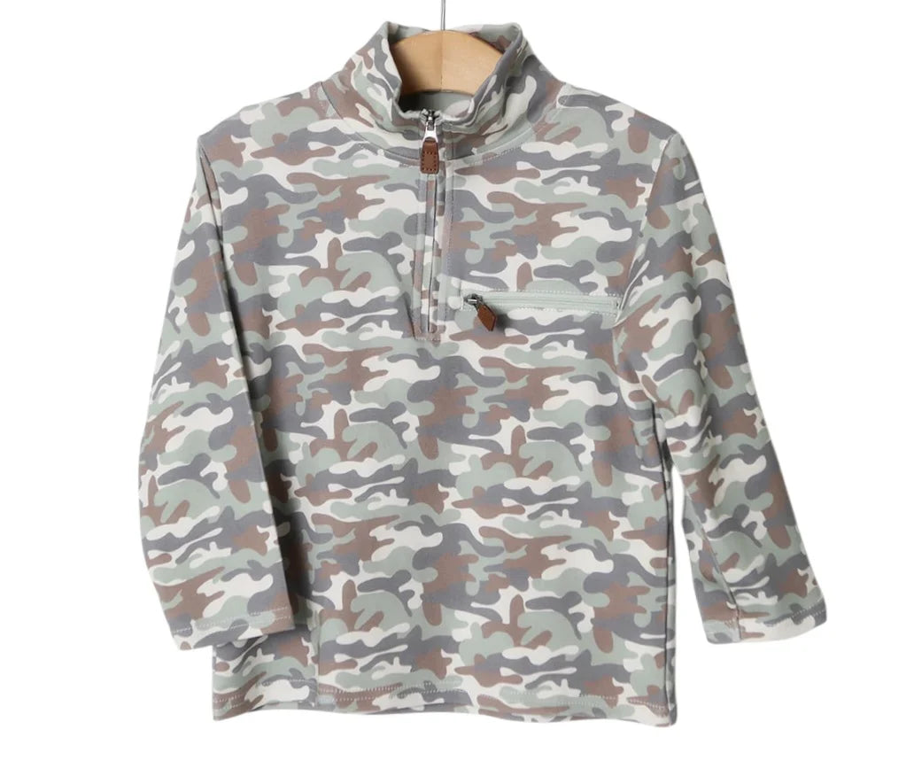 Camo 1/4 Zip Pullover