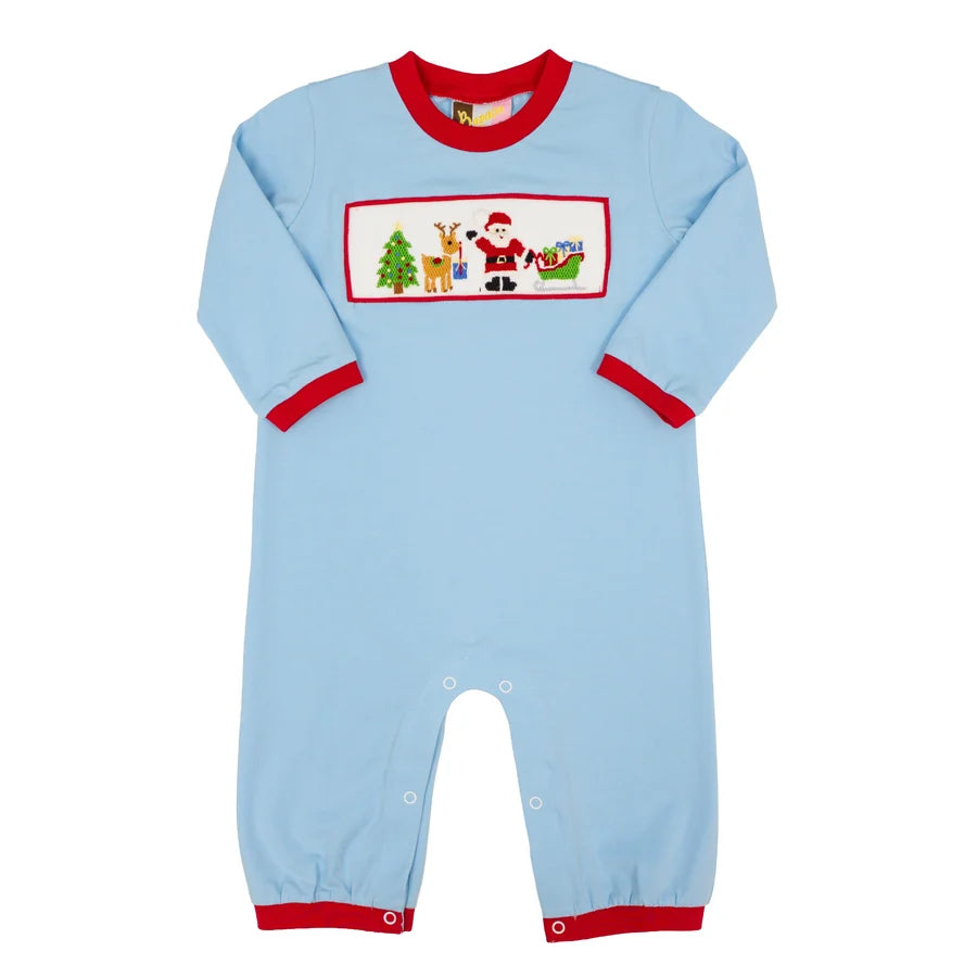 Christmas Eve Smocked Romper