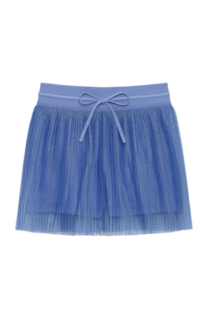 Sky Blue Pleated Skort