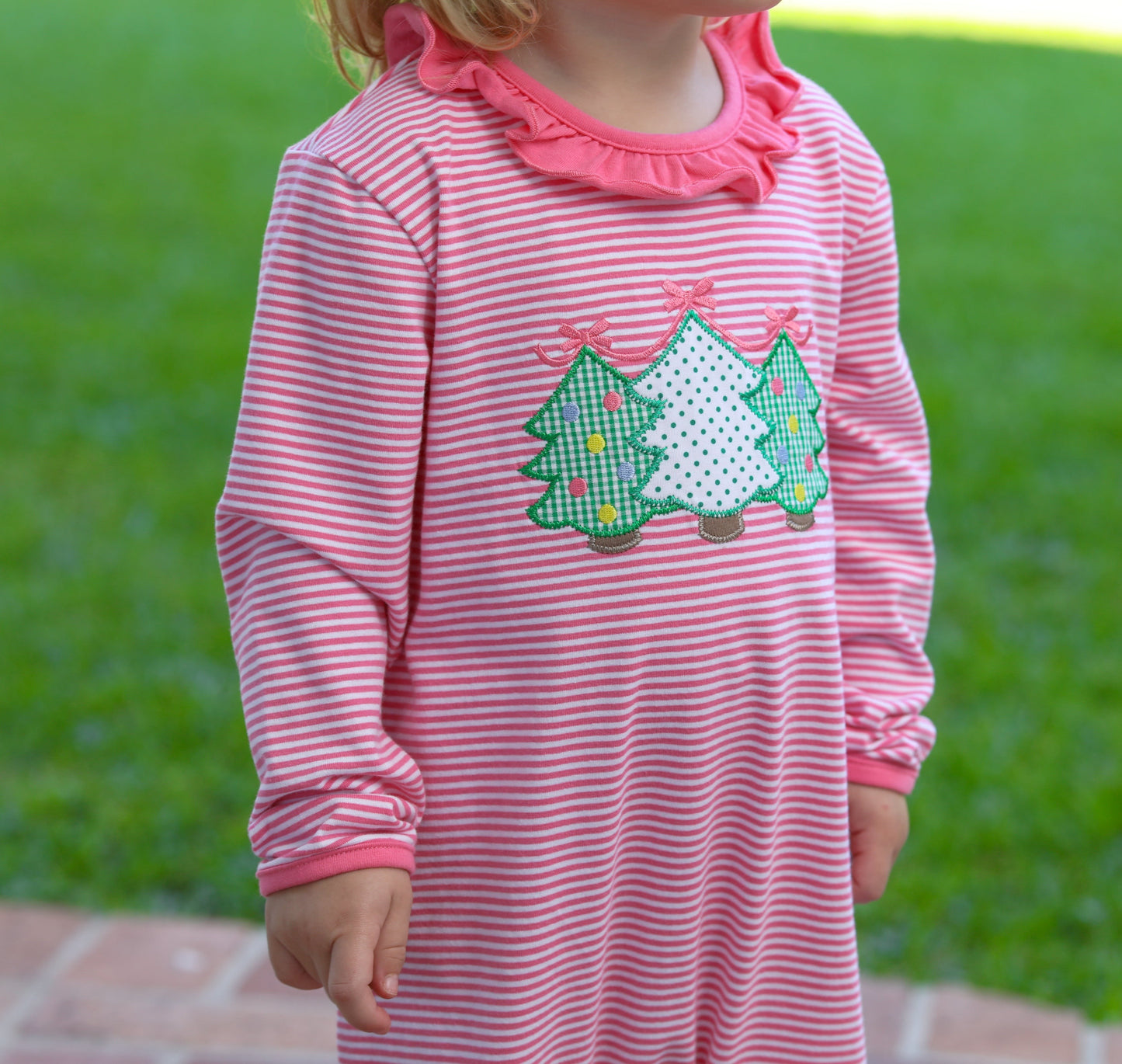 Christmas Tree Ruffle Romper