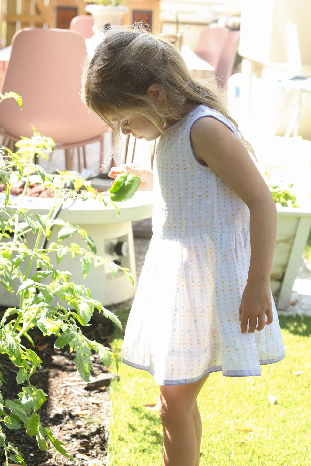The Swiss Dot Hearts Dress