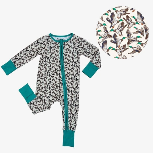 Delta Wings Bamboo Zipper Pajamas