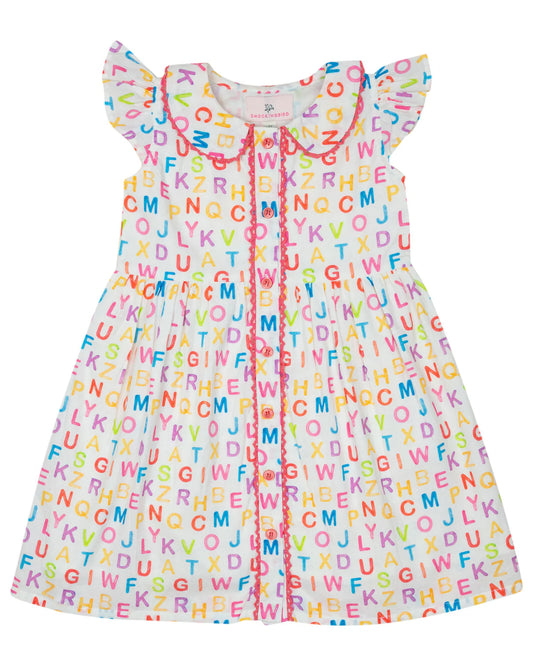 ABC Flutter Sleeve Dress