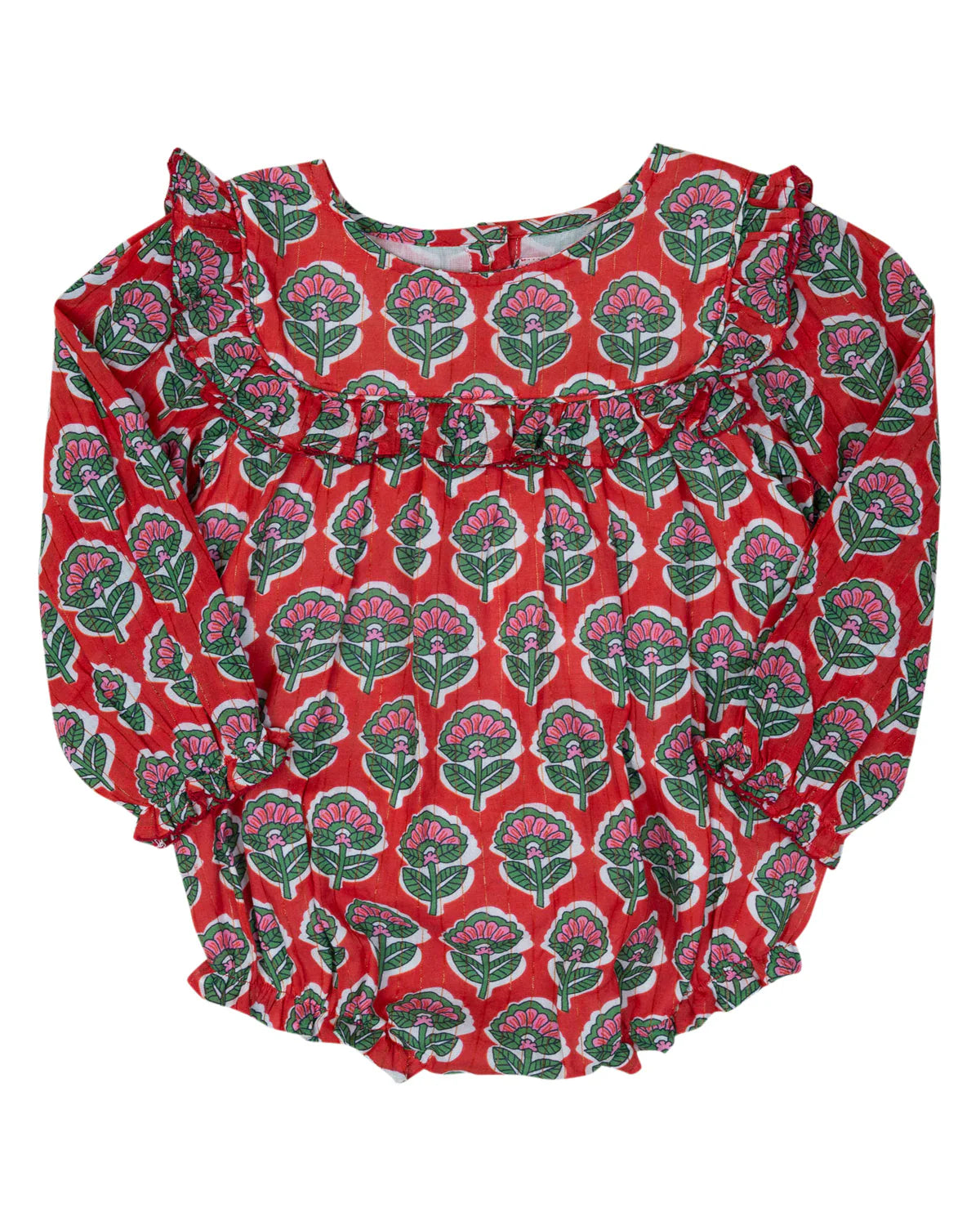 Red & Green Floral Bubble