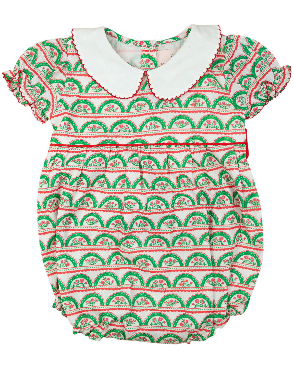 Scalloped Holiday Floral Bubble