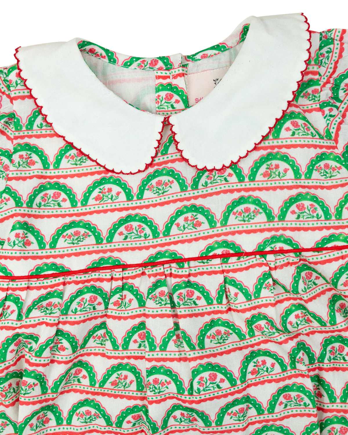 Scalloped Holiday Floral Bubble