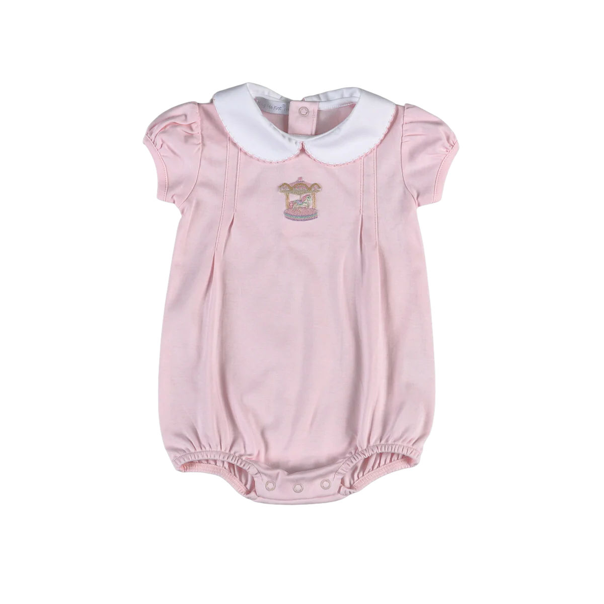 Pink Carousel Hand Embroidery Bubble