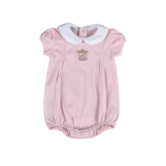 Pink Carousel Hand Embroidery Bubble