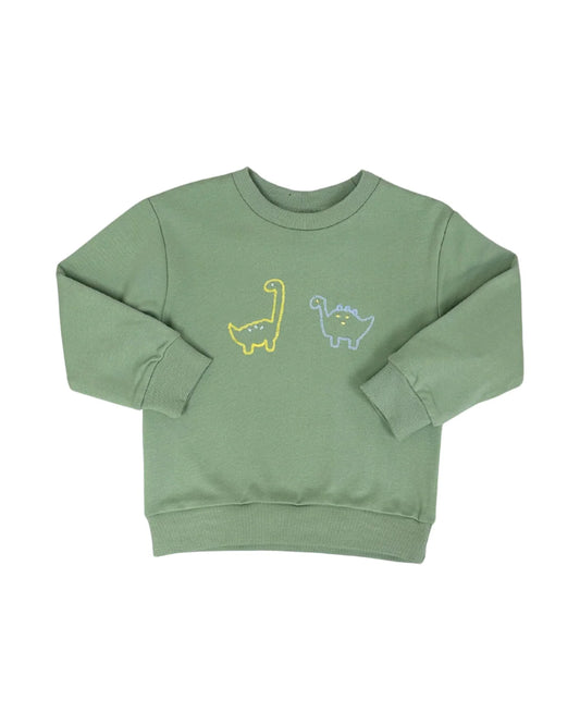 Dinosaur Embroidery Sweatshirt