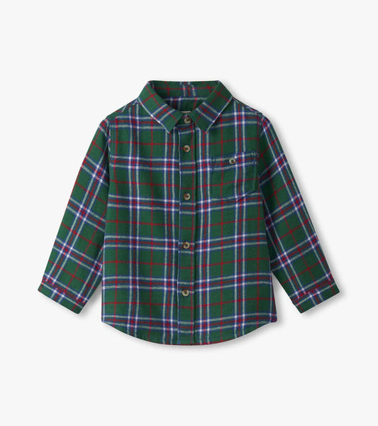 Green Plaid Button Down