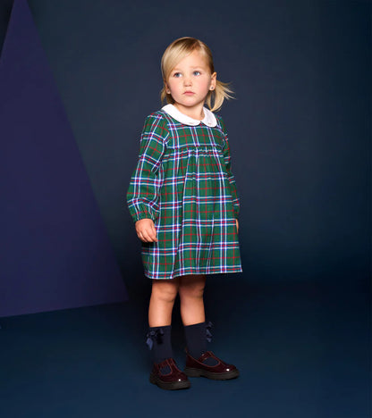 Green Puff Sleeve Pinafore