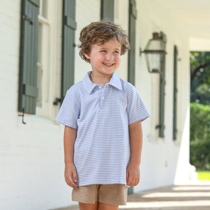 Henry Polo Cadet Blue Stripe