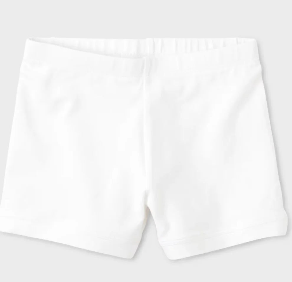 White Cartwheel Shorts