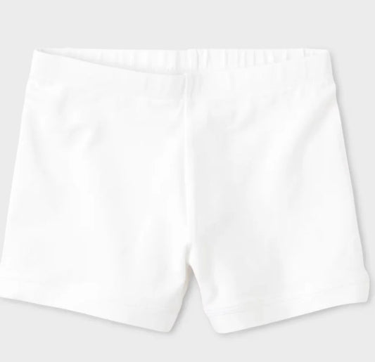 White Cartwheel Shorts