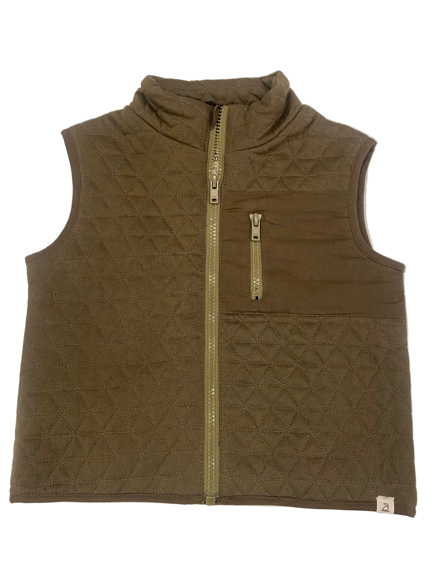 Green Quilted Vest