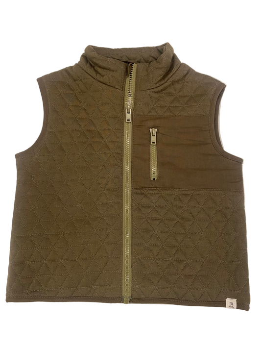 Green Quilted Vest