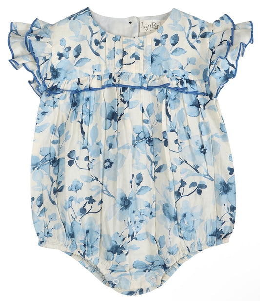 Periwinkle Blue Floral Bubble