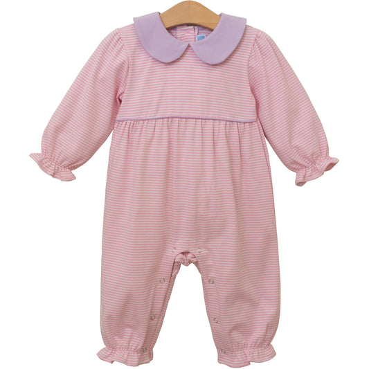 Light Pink & Lavender Katherine Romper