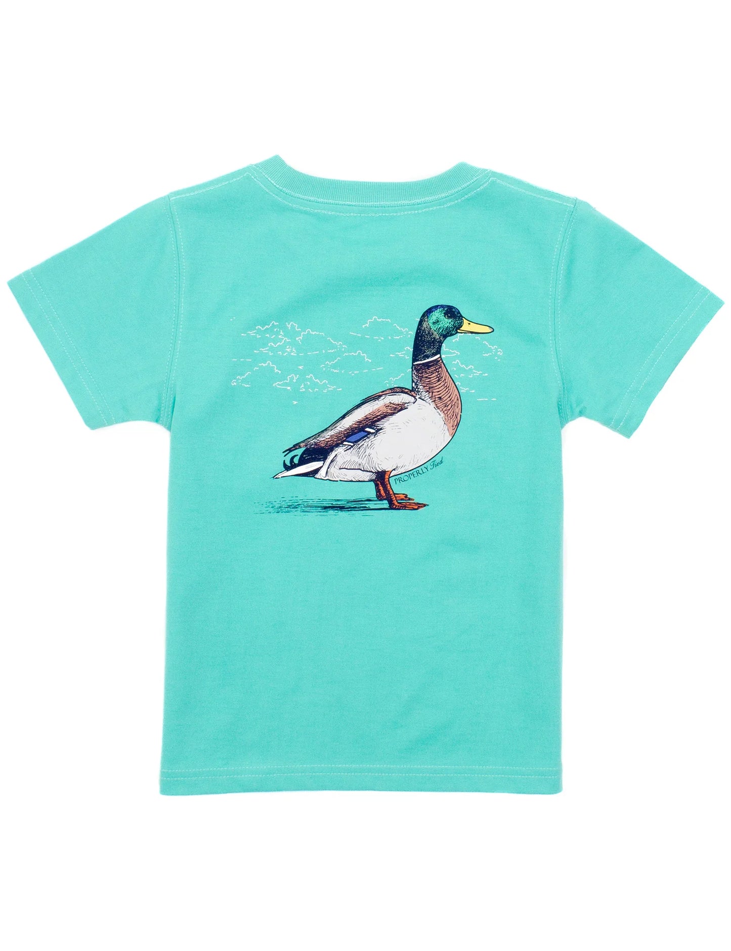 Boys Duck Soft-Green T-Shirt