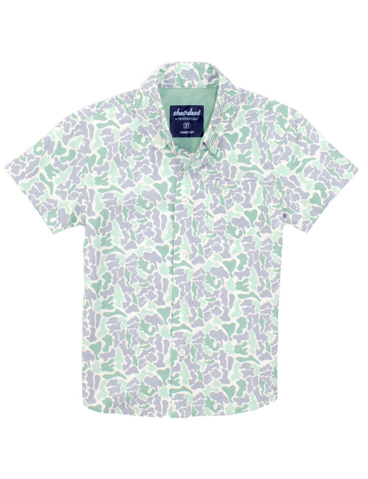 Sage Camo Shordees Summer Shirt