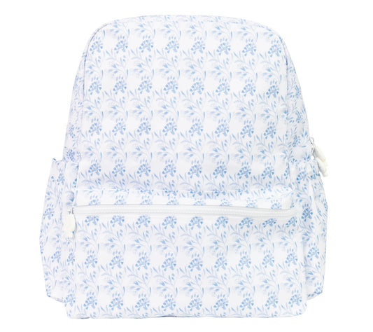 The Large Backpack - Navy Floral