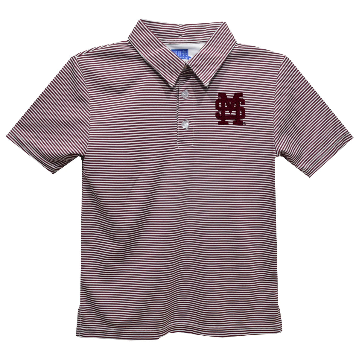 Mississippi State Striped Polo